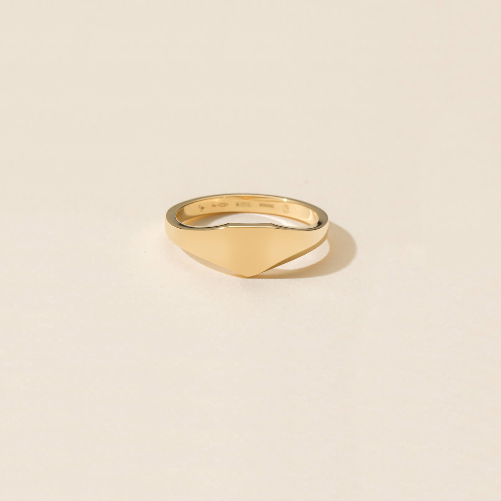 Petite Chevalière Blason d'Or personnalisable