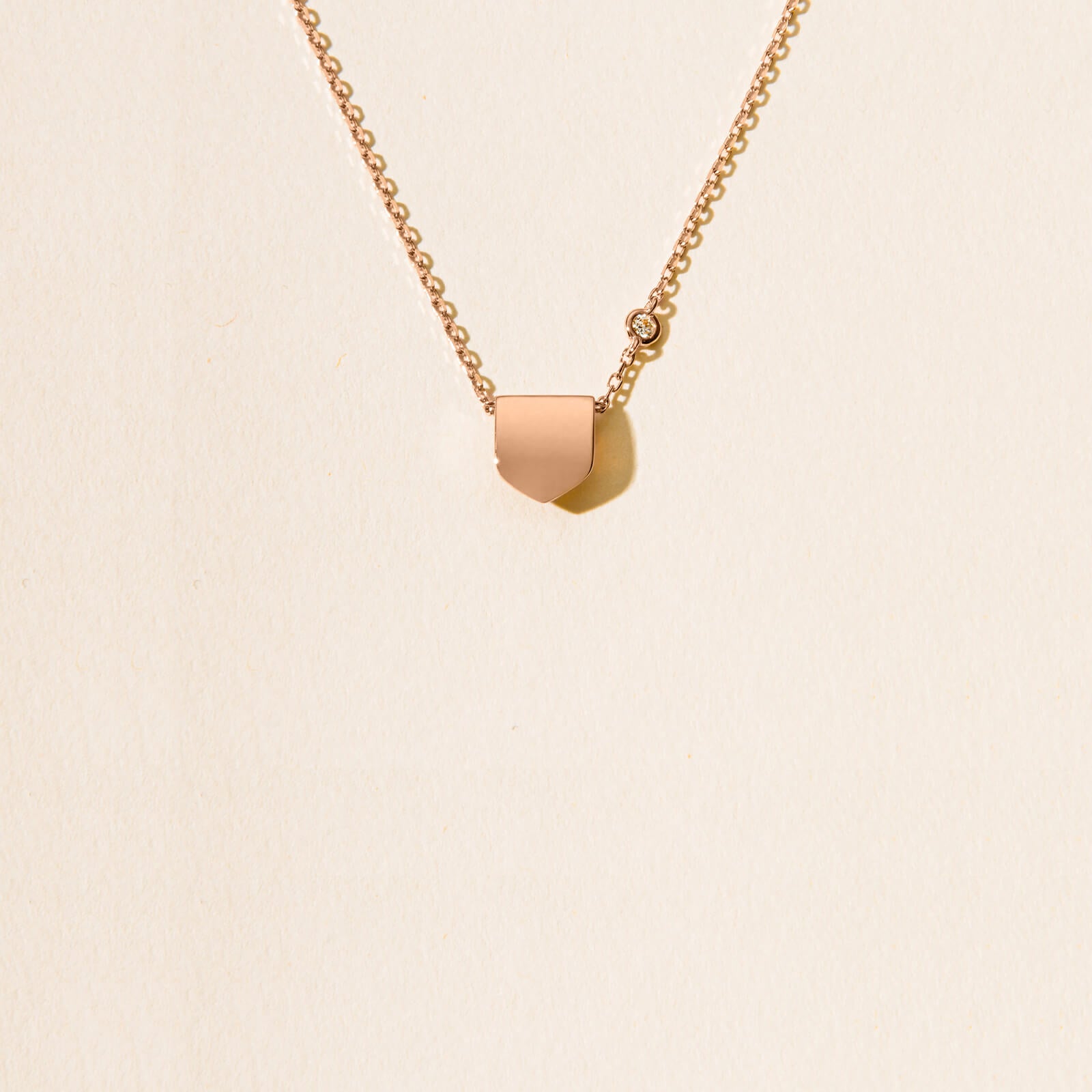 Collier Blason d'Or sur chaîne personnalisable