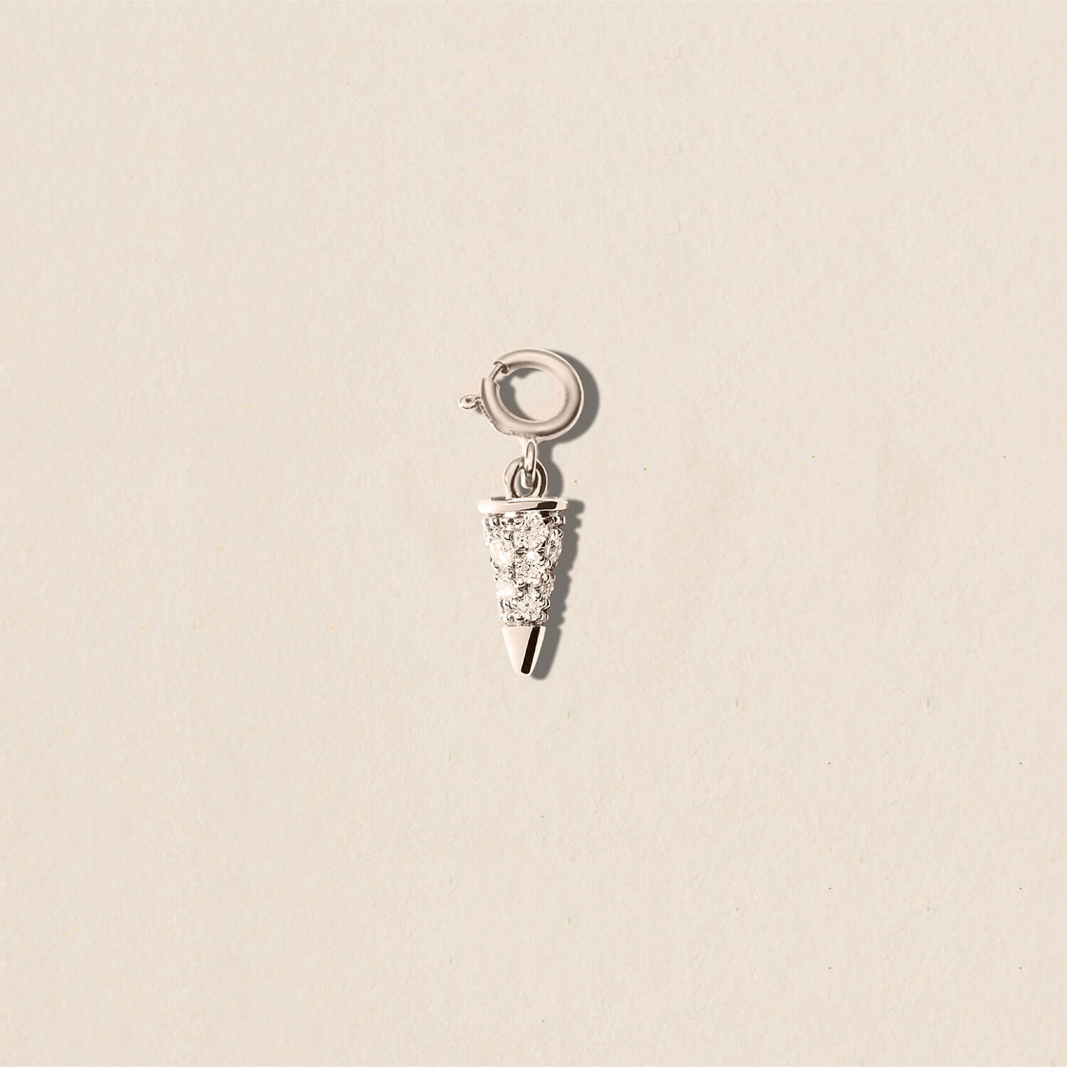 Mini revolution paved diamonds crush Charm