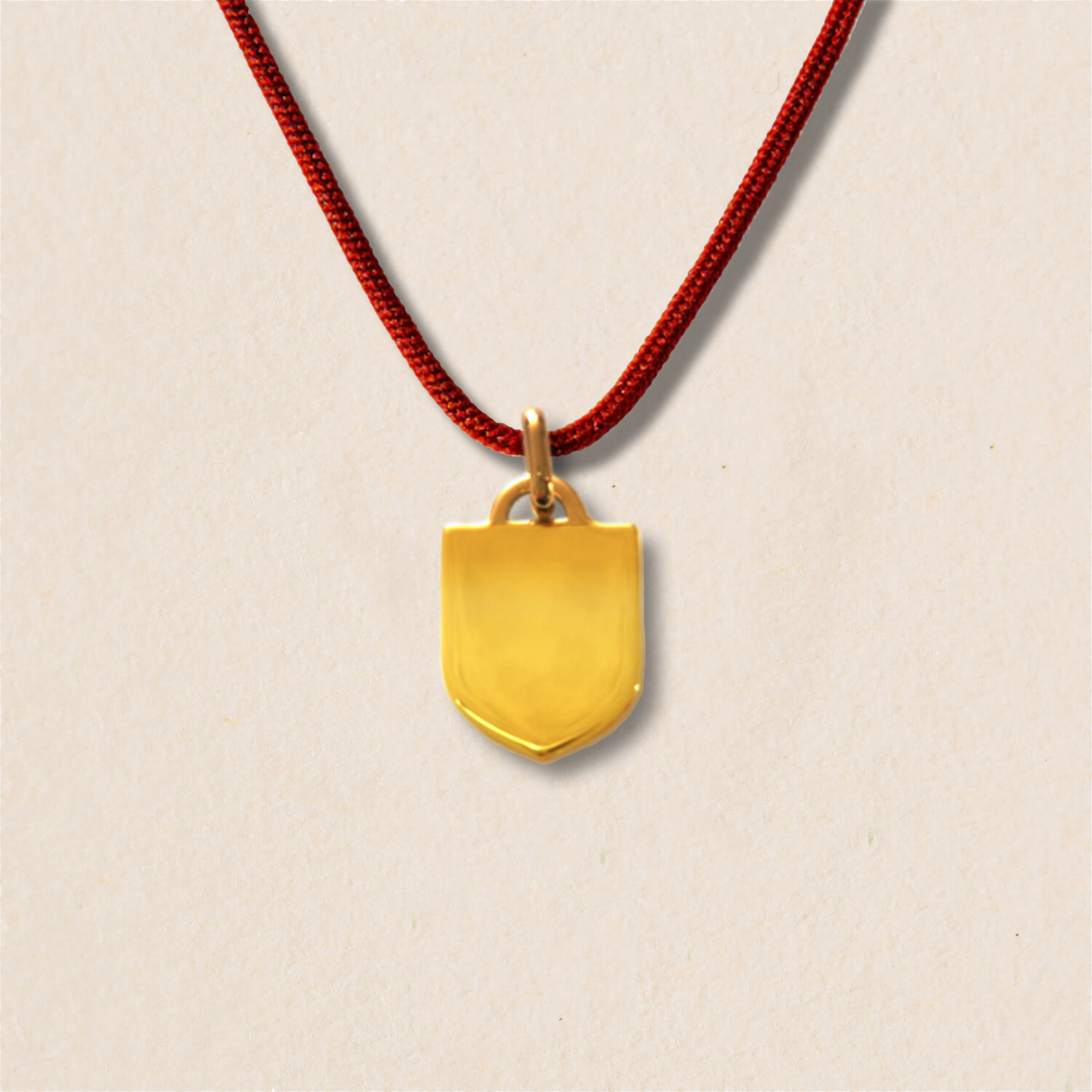 Médaille blason personnalisable sur cordon