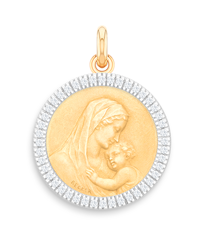 Médaille Becker - Serti Griffes